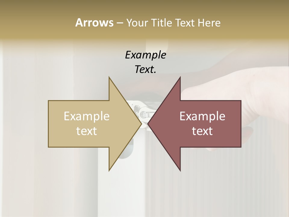A Person Opening A Door With A Wrench PowerPoint Template