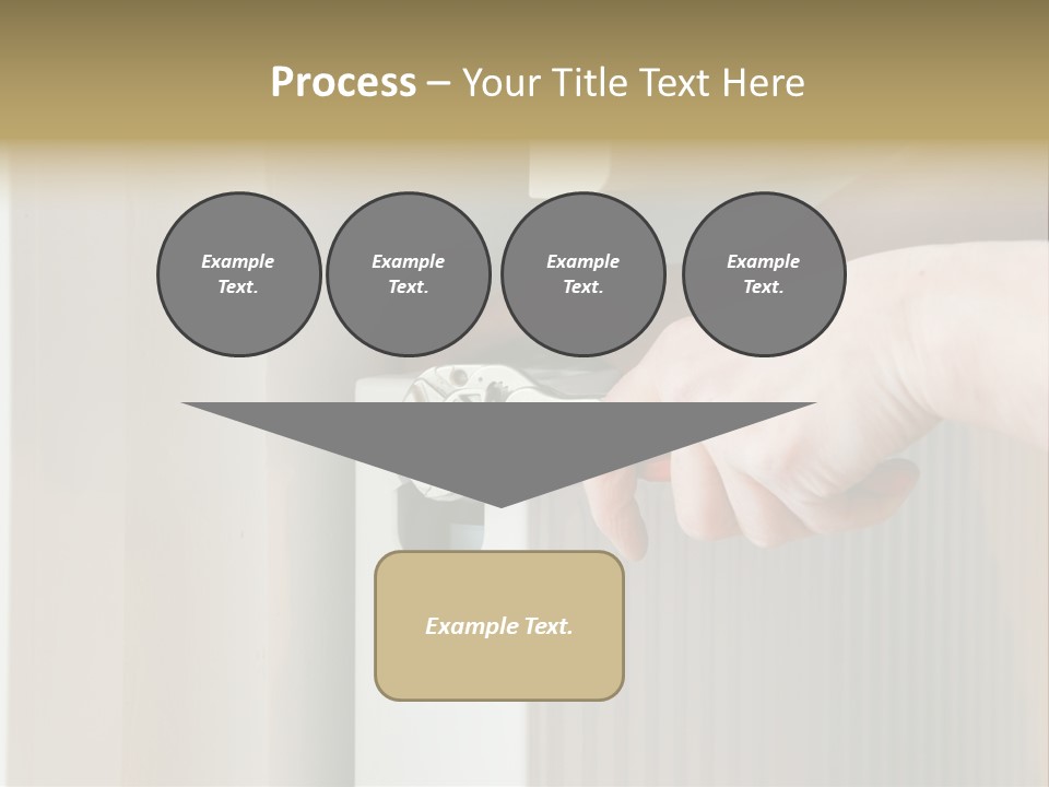 A Person Opening A Door With A Wrench PowerPoint Template