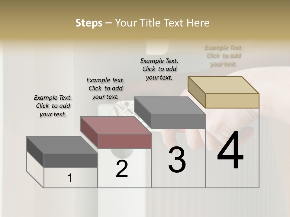 A Person Opening A Door With A Wrench PowerPoint Template