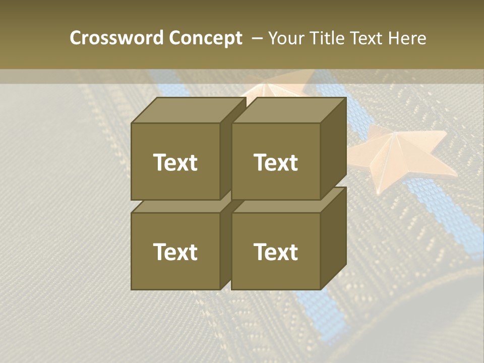 Airborne Epaulettes Gold PowerPoint Template