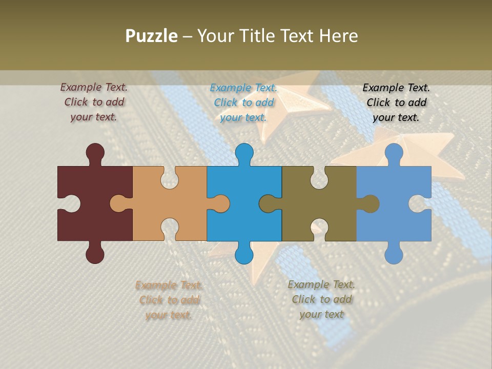 Airborne Epaulettes Gold PowerPoint Template