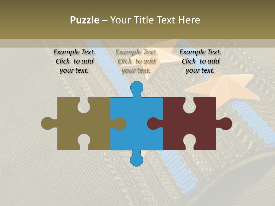 Airborne Epaulettes Gold PowerPoint Template