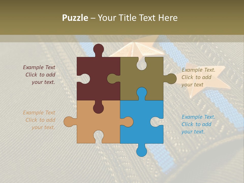 Airborne Epaulettes Gold PowerPoint Template