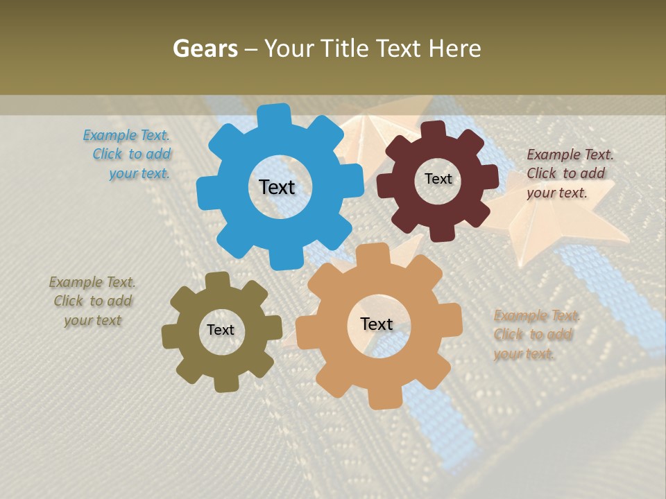 Airborne Epaulettes Gold PowerPoint Template