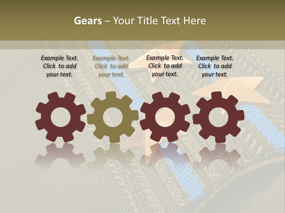 Airborne Epaulettes Gold PowerPoint Template