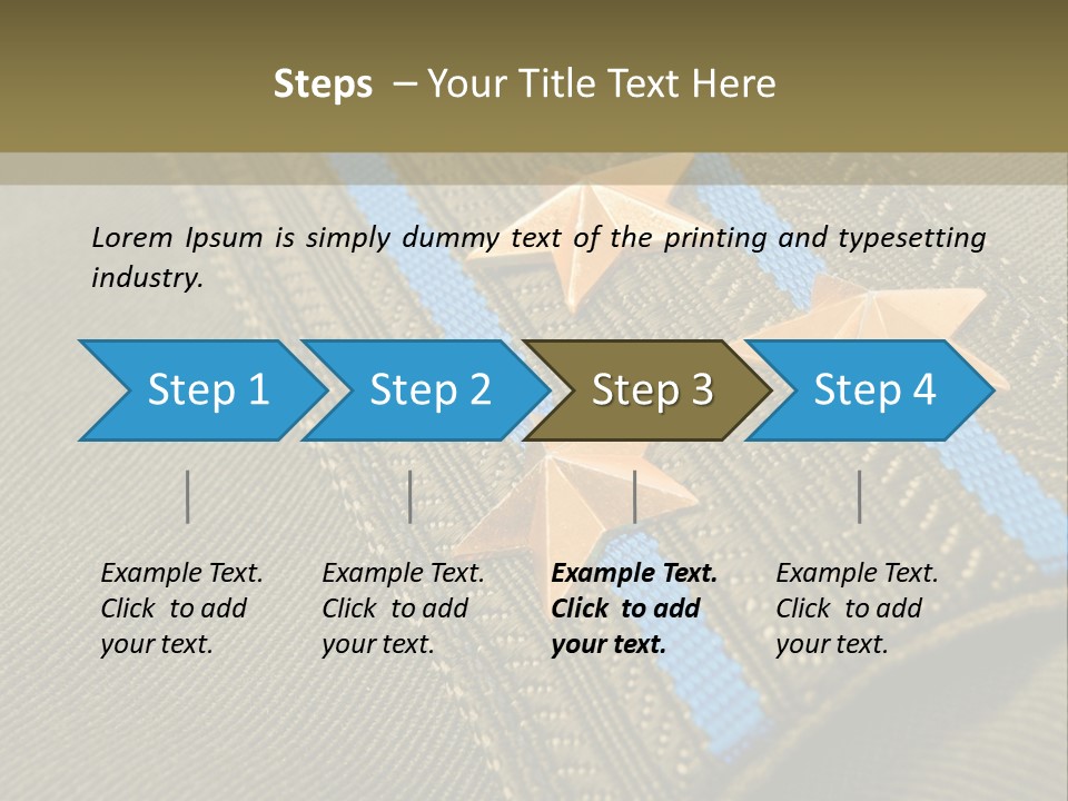 Airborne Epaulettes Gold PowerPoint Template