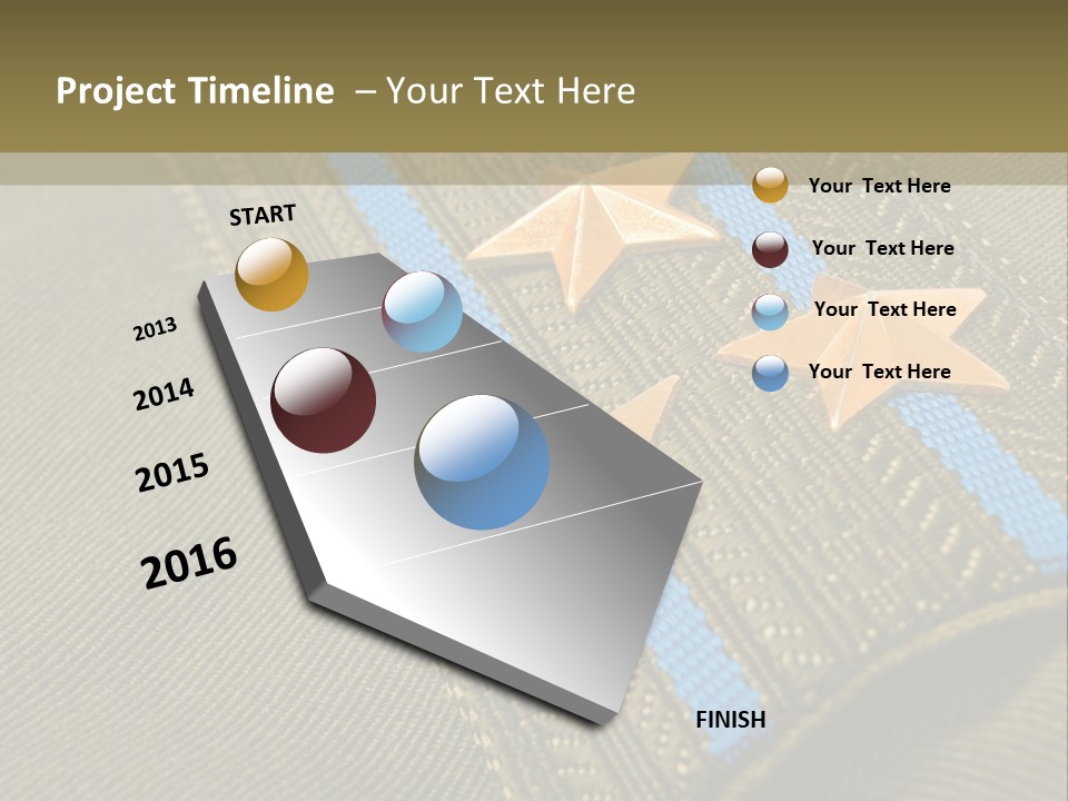 Airborne Epaulettes Gold PowerPoint Template