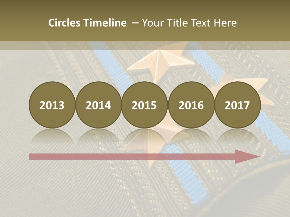 Airborne Epaulettes Gold PowerPoint Template