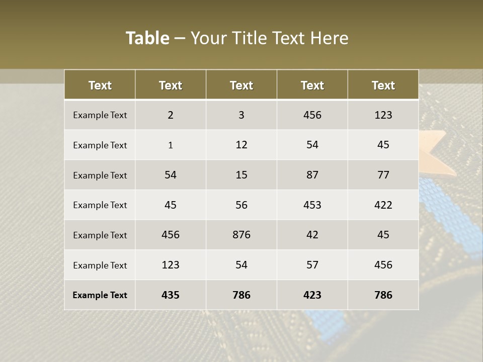 Airborne Epaulettes Gold PowerPoint Template