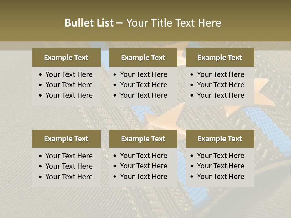 Airborne Epaulettes Gold PowerPoint Template