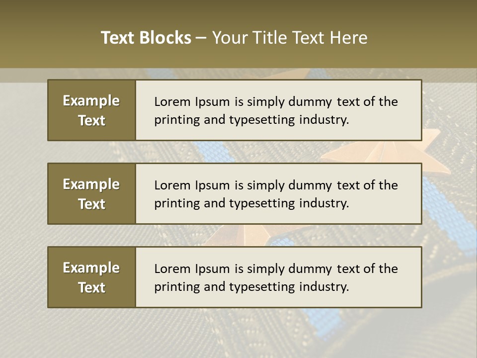 Airborne Epaulettes Gold PowerPoint Template