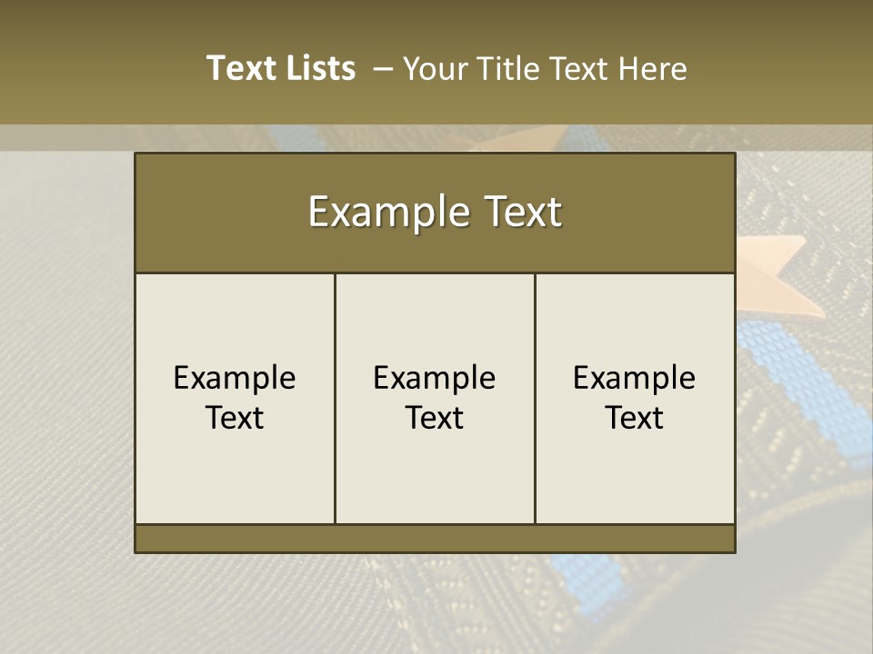 Airborne Epaulettes Gold PowerPoint Template