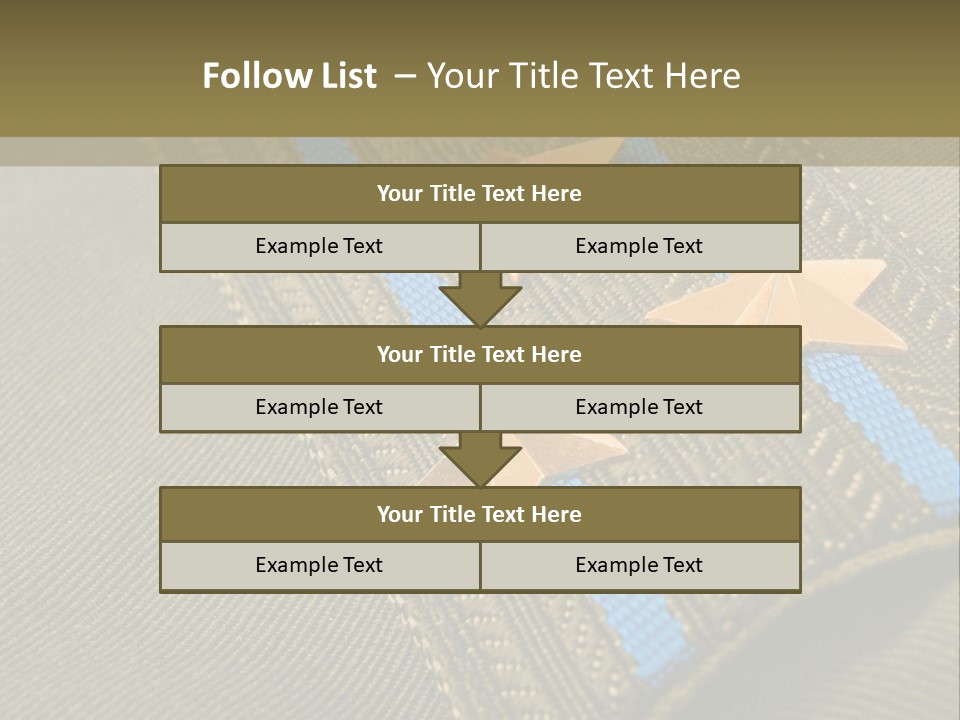 Airborne Epaulettes Gold PowerPoint Template