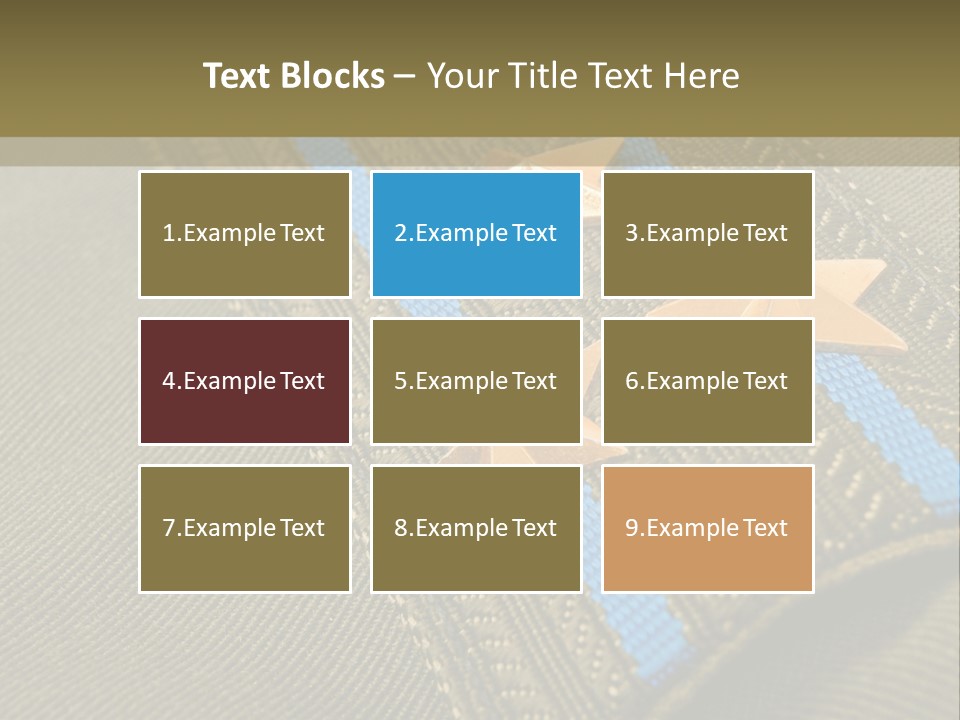 Airborne Epaulettes Gold PowerPoint Template