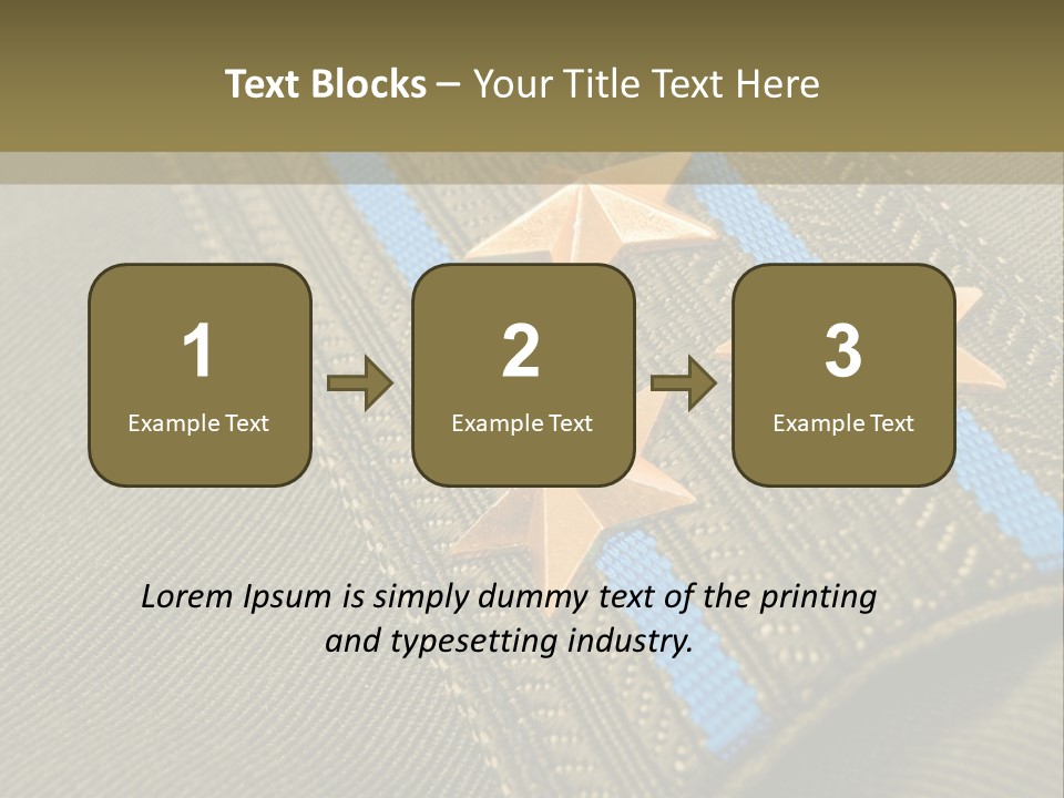 Airborne Epaulettes Gold PowerPoint Template