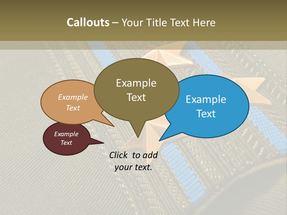 Airborne Epaulettes Gold PowerPoint Template