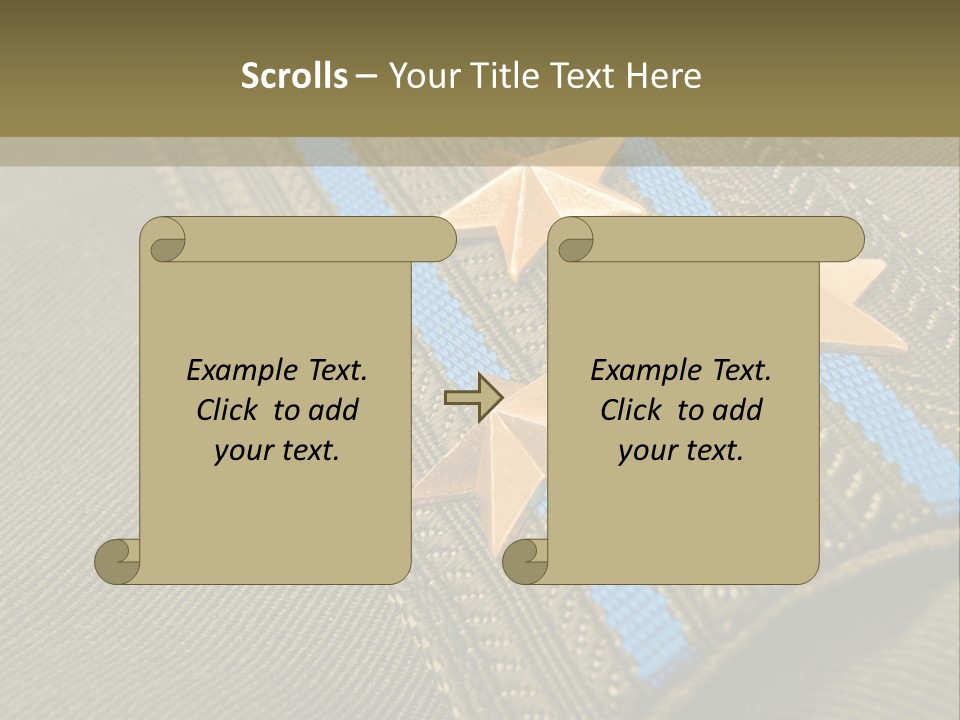 Airborne Epaulettes Gold PowerPoint Template