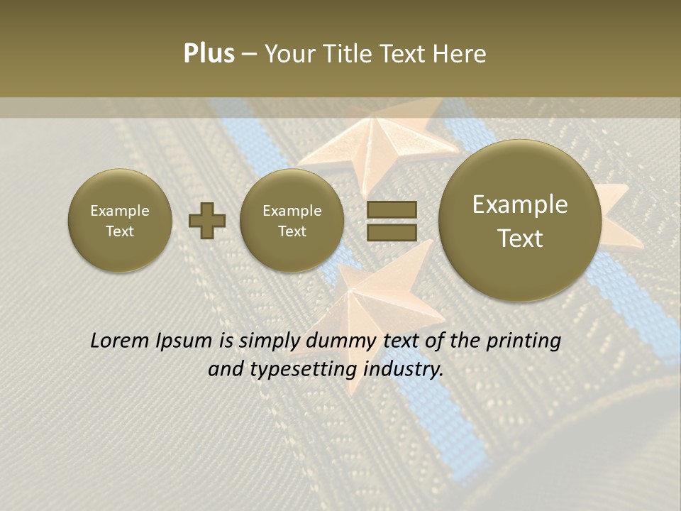 Airborne Epaulettes Gold PowerPoint Template
