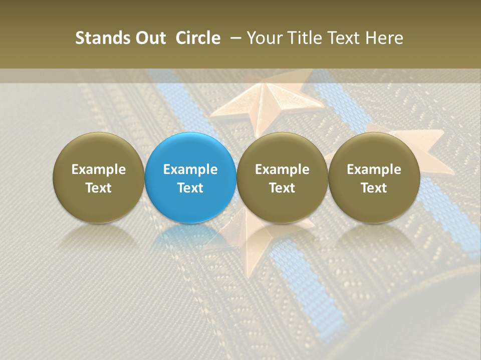 Airborne Epaulettes Gold PowerPoint Template