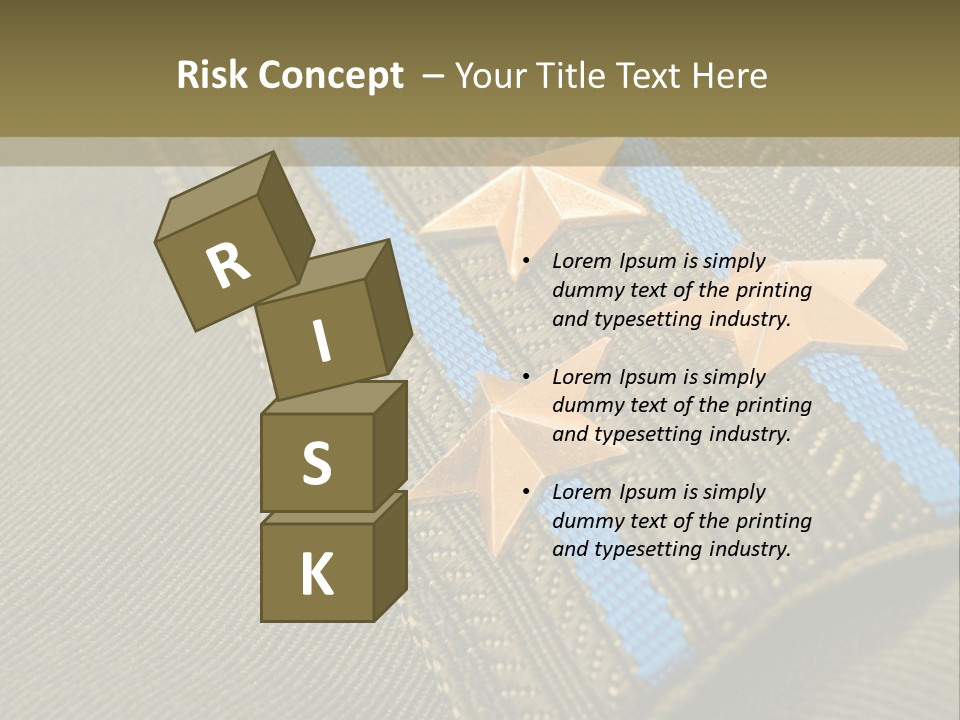 Airborne Epaulettes Gold PowerPoint Template