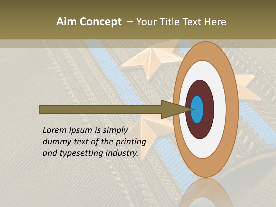Airborne Epaulettes Gold PowerPoint Template