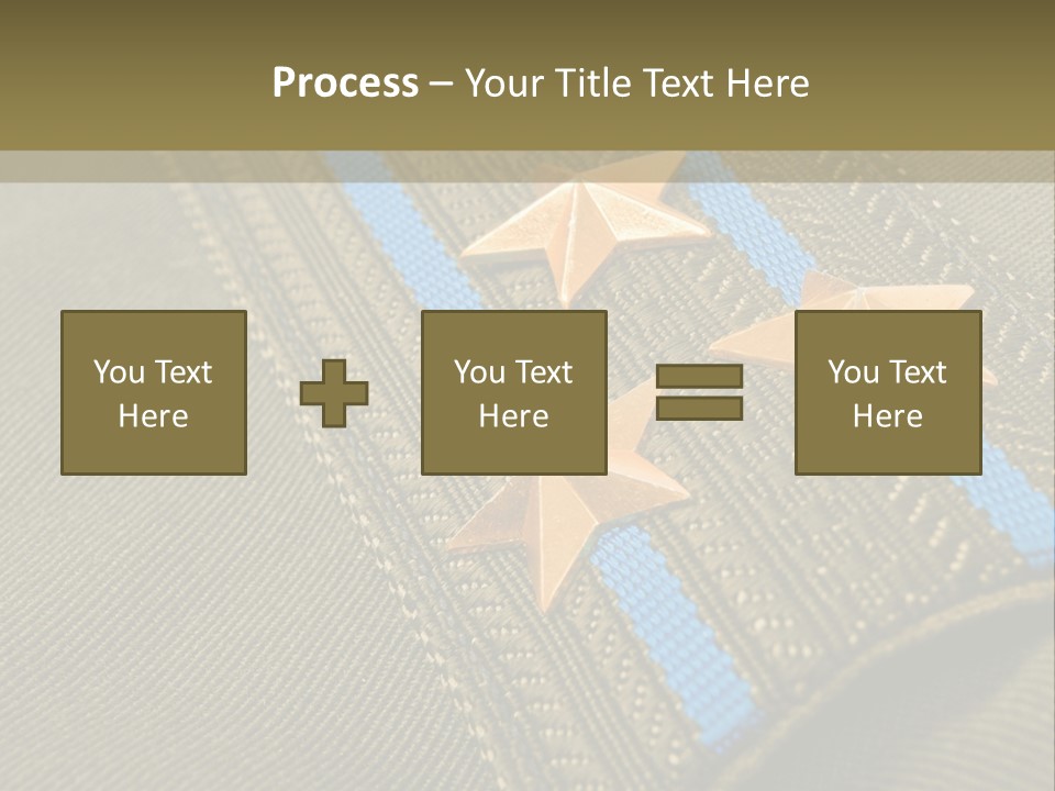 Airborne Epaulettes Gold PowerPoint Template