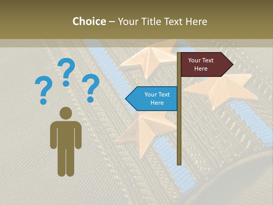 Airborne Epaulettes Gold PowerPoint Template