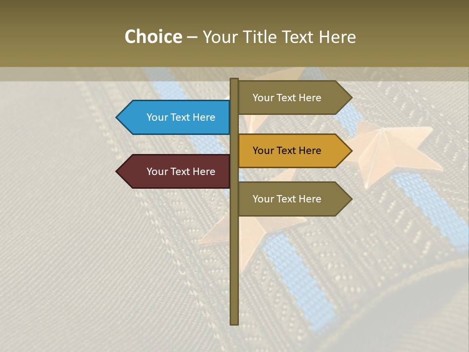 Airborne Epaulettes Gold PowerPoint Template