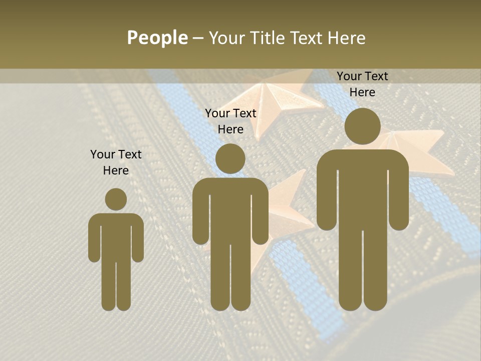 Airborne Epaulettes Gold PowerPoint Template