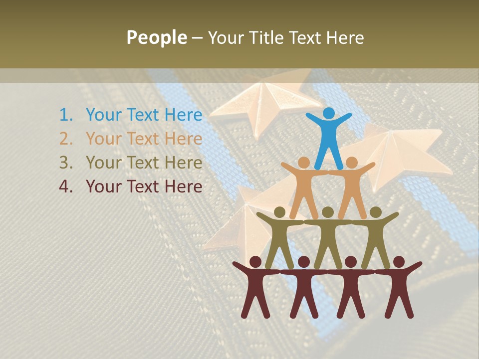 Airborne Epaulettes Gold PowerPoint Template