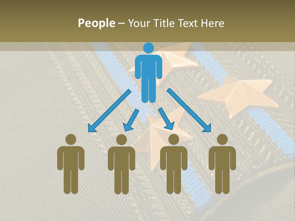 Airborne Epaulettes Gold PowerPoint Template