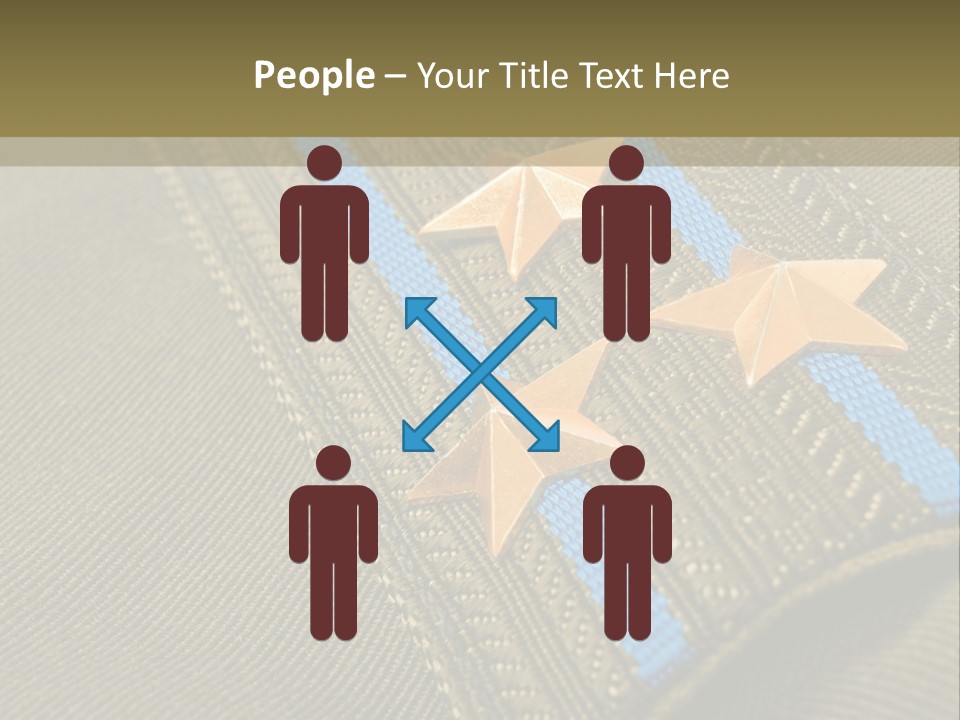 Airborne Epaulettes Gold PowerPoint Template