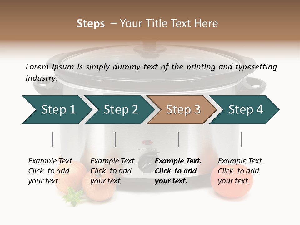 Casserole Cooker Food PowerPoint Template