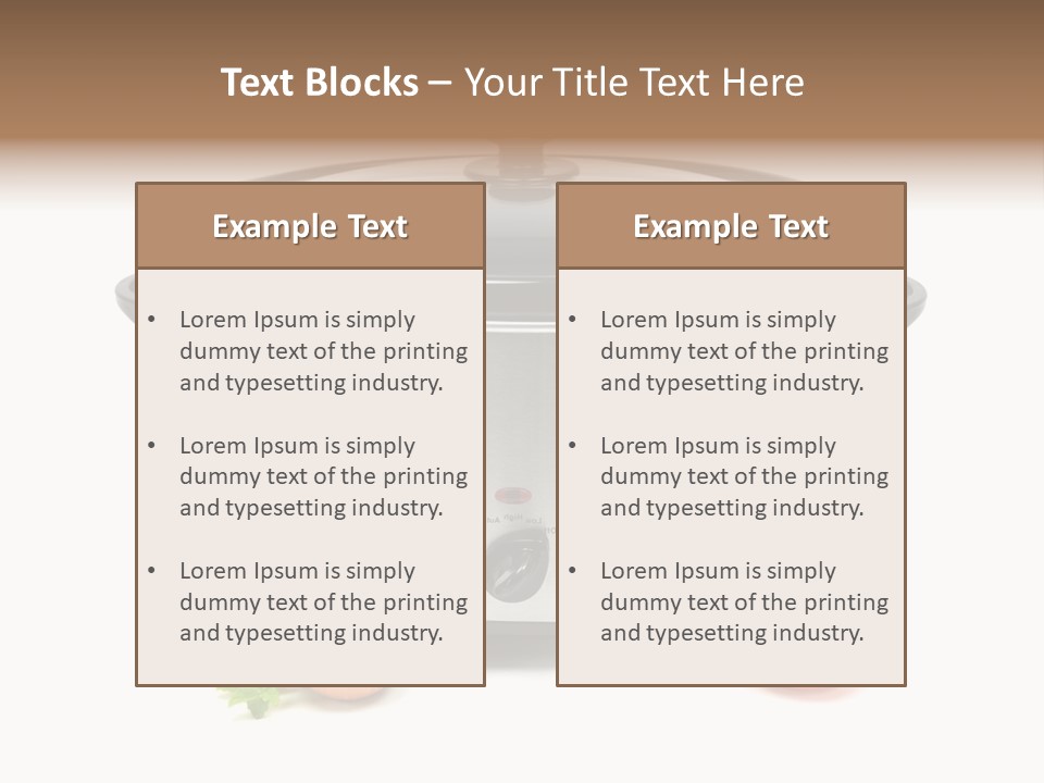 Casserole Cooker Food PowerPoint Template