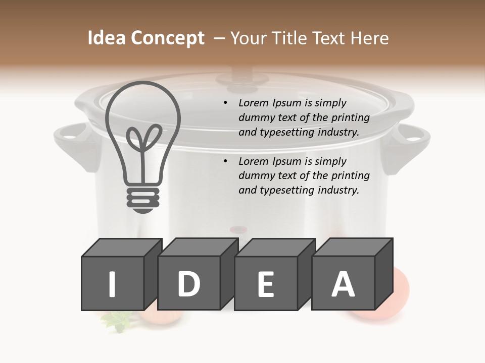 Casserole Cooker Food PowerPoint Template