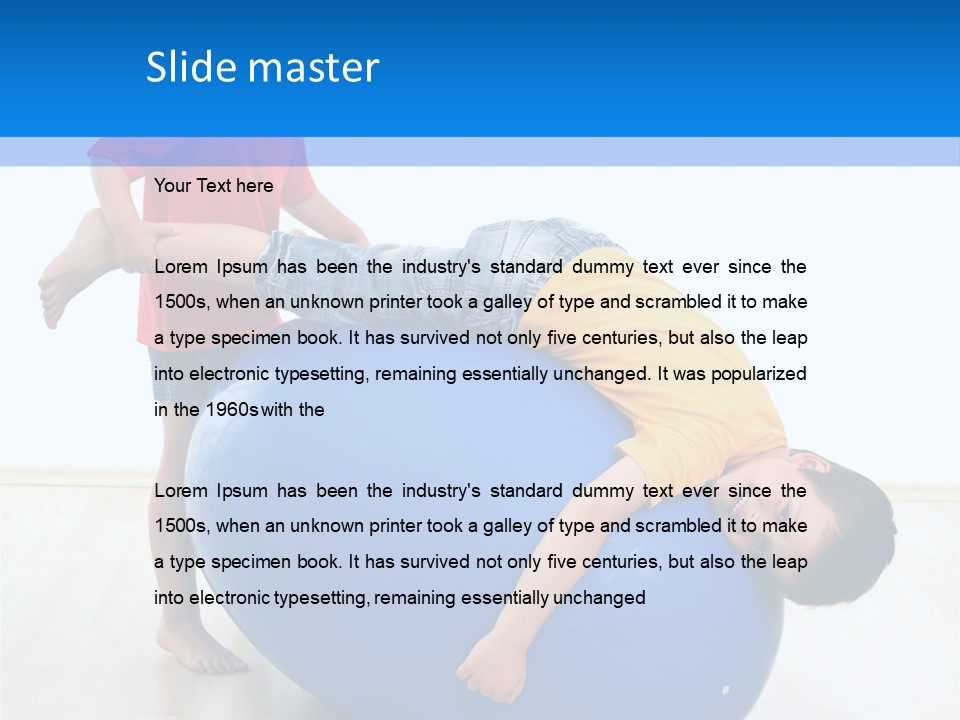 Carefree Kid Sport PowerPoint Template