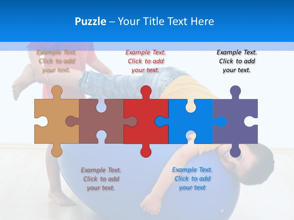 Carefree Kid Sport PowerPoint Template