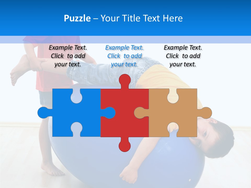 Carefree Kid Sport PowerPoint Template