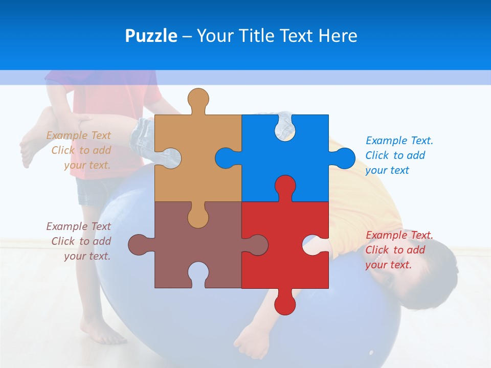 Carefree Kid Sport PowerPoint Template