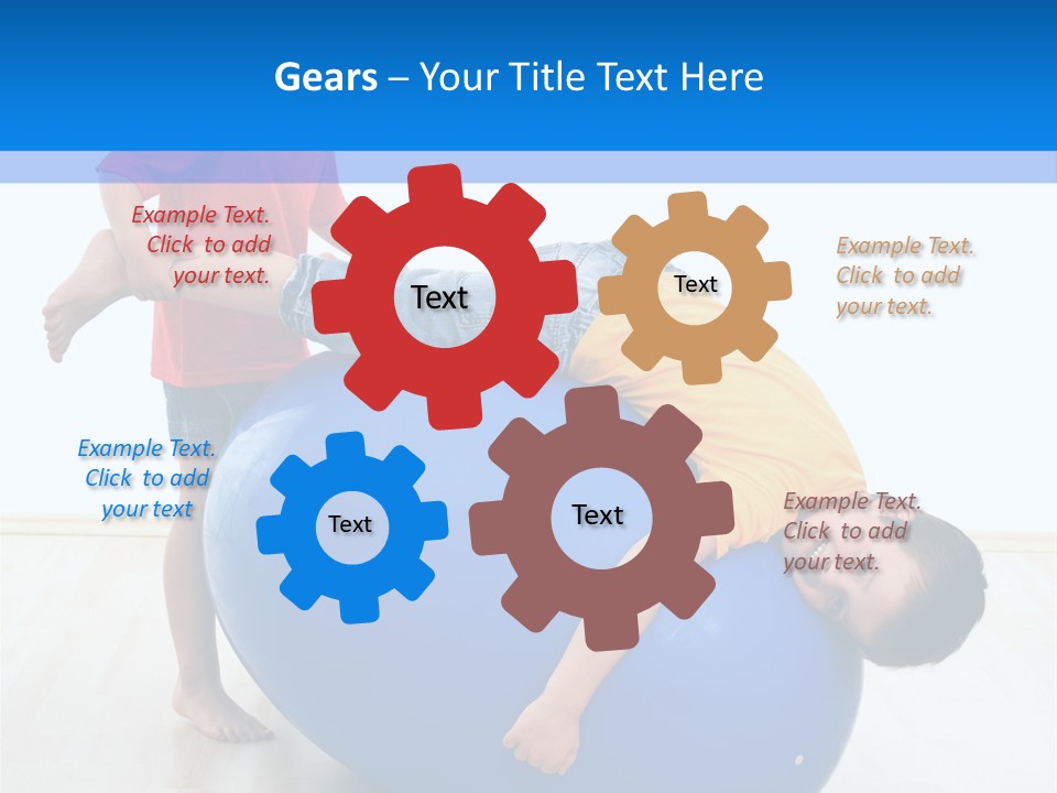 Carefree Kid Sport PowerPoint Template