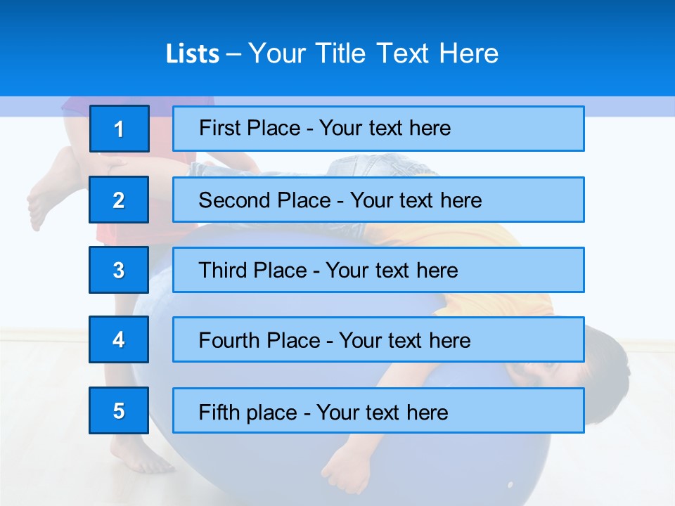 Carefree Kid Sport PowerPoint Template