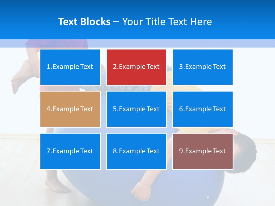 Carefree Kid Sport PowerPoint Template