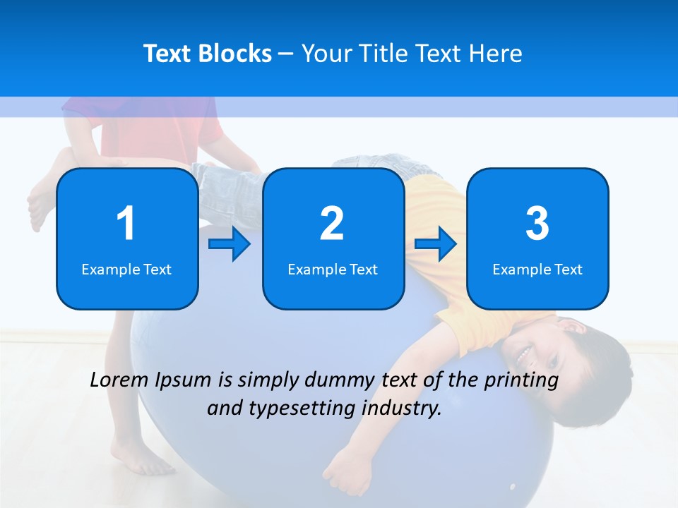 Carefree Kid Sport PowerPoint Template