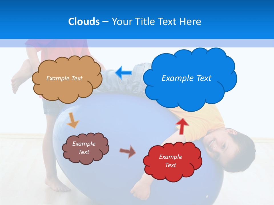 Carefree Kid Sport PowerPoint Template