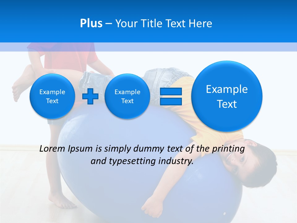 Carefree Kid Sport PowerPoint Template