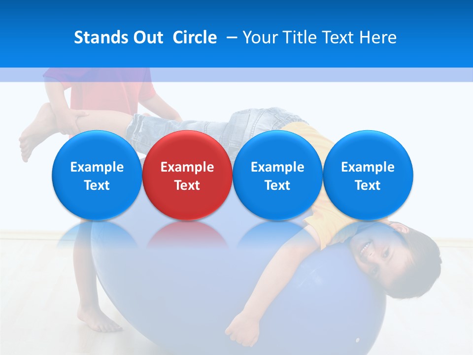 Carefree Kid Sport PowerPoint Template