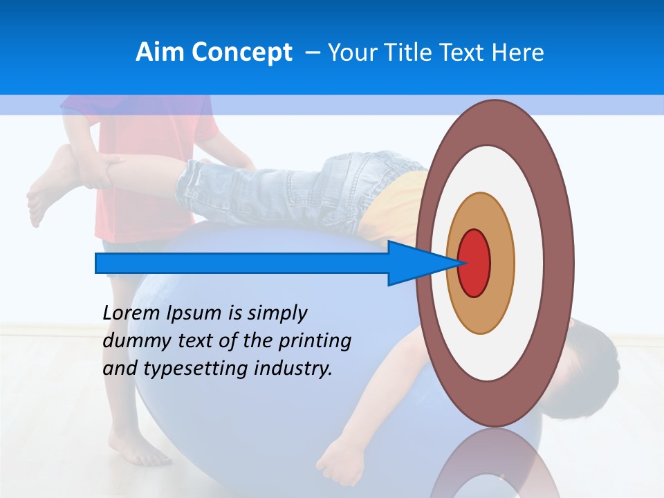 Carefree Kid Sport PowerPoint Template