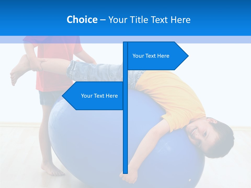 Carefree Kid Sport PowerPoint Template