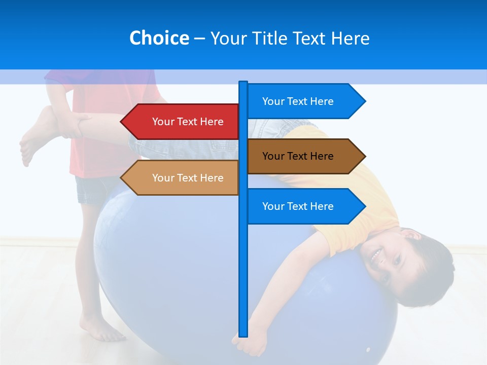 Carefree Kid Sport PowerPoint Template