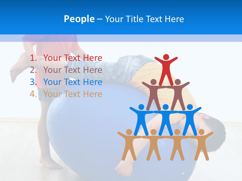 Carefree Kid Sport PowerPoint Template